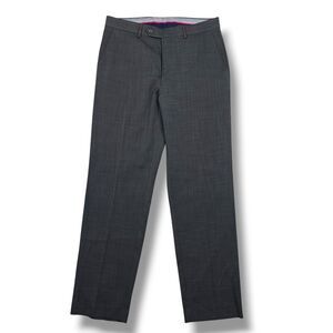 Chaps Total Comfort Dress Pants Men's 32x32 Gray Straight Leg Suit Trousers